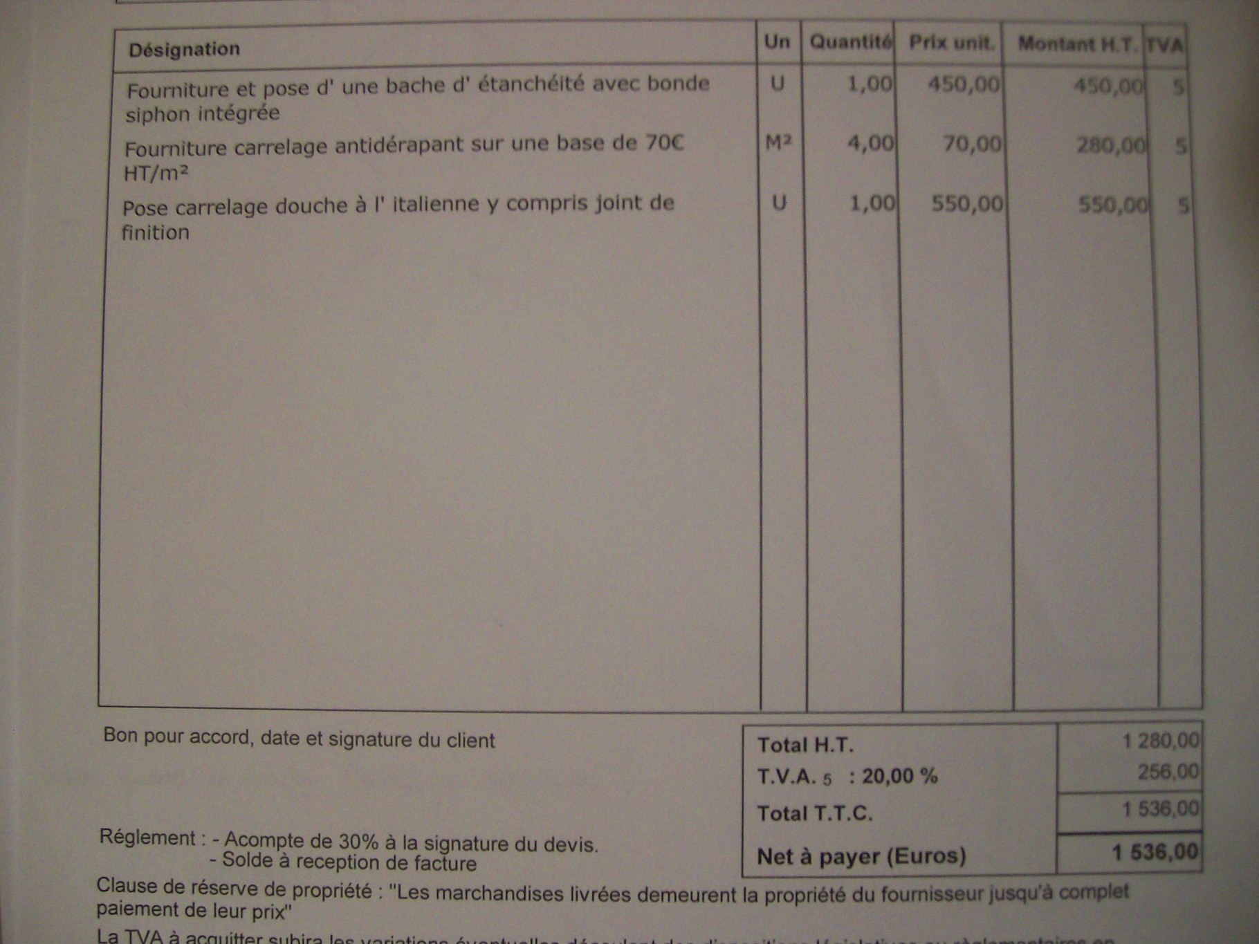 carrelage sur support bois